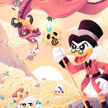 Ilustración de Ductktales / Patoaventuras. Un progetto di Illustrazione tradizionale e Illustrazione digitale di Paula González - 01.09.2018