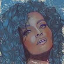 Chica de Cabello Azul. Traditional illustration, Drawing, and Pencil Drawing project by María Lázaro - 01.14.2019