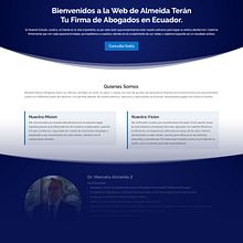 Diseño Web de Almeida Terán Abogados. Web Design projeto de reynierbenitez - 01.01.2019