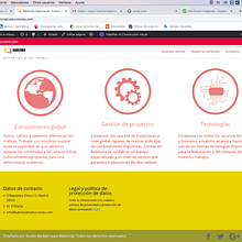 Página Web Babilonia Traducciones. Un progetto di Web design di Lucas F. B - 30.03.2020