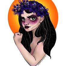 Fuerza femenina. Digital Illustration project by Javiera Sepulveda Martinez - 01.16.2019