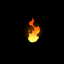 Animación 2D - Fuego. 2D Animation project by Rai Serrano - 01.16.2019