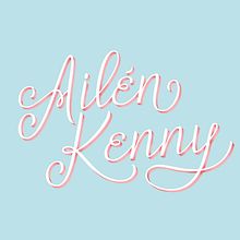 Mi Proyecto del curso: Lettering cursivo para logotipos. Un proyecto de Lettering de Ailen Kenny - 16.01.2019