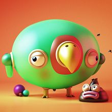 Mi mascota: Swisi. 3D, Character Design, 3D Character Design, and 3D Modeling project by David Sanz Soblechero - 01.16.2019