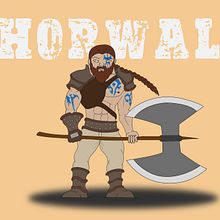 Re-dibujo con herramienta pluma de un enano. Character Design project by Jose Rafael Vega Quesada - 01.16.2019