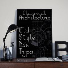 Classical Architecture Typography. Graphic Design, T, and pograph project by Yosie Perez Jimenez - 01.18.2019