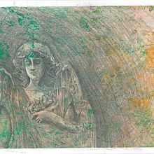 ilustración de angel de piedra. Traditional illustration project by Laura Orcera Perez - 01.18.2019