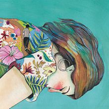 Portada libro de poesía. Rotos y descosidos.. Editorial Design, and Traditional illustration project by Mar Blanco - 01.19.2019