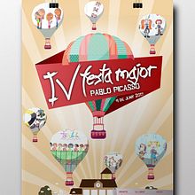 IV Festa Major Pablo Picasso. Un proyecto de Dirección de arte y Diseño gráfico de Albert Ybañez - 22.06.2017