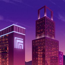 Ciudad al Atardecer - Tutorial en Photoshop-. Un projet de Animation 2D et Illustration traditionnelle de Rafa Flores Art - 22.01.2019