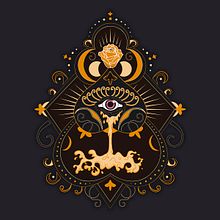 The Mystic Eye . Ilustrație digitală & Ilustrație vectorială de Estela Villas Plaza - 01.04.2019
