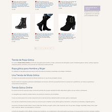 Tienda de Ropa Gótica. Web Design project by Jose Luis Torres Arevalo - 01.26.2019