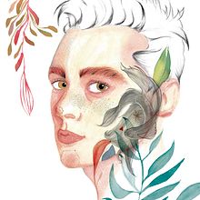Mi Proyecto del curso: Retrato ilustrado en acuarela. Un progetto di Disegno di ritratti di Jackie González - 23.01.2019