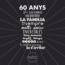60 anys. Un proyecto de Diseño gráfico de Mònica González Pijuan - 18.01.2019