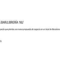 04.BAR/LIBRERÍA ‘NU’. Projekt z dziedziny Projektowanie wnętrz użytkownika David Borjas Moreno - 23.01.2019