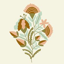 Fun flowers. Drawing, Pencil Drawing, Artistic Drawing, Printing, Traditional illustration, Digital Illustration, Vector Illustration, and Painting project by Sabina Alcaraz - 01.25.2019