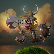 Amelie Vikinga. Un progetto di Character design 3D di Gerardo Castellanos - 27.01.2019