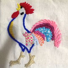 Mi Proyecto del curso: Técnicas de bordado: ilustrando con hilo y aguja. Design, and Embroider project by Cecilia Martinez - 01.28.2019