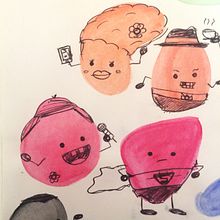 Ejercicio de Acuarela Personajes. . Traditional illustration, and Watercolor Painting project by Mariana Ramírez de Pascual - 06.24.2017
