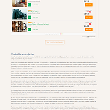 Hoteles y Vuelos Baratos a Japón. Web Design project by Jose Luis Torres Arevalo - 01.26.2019