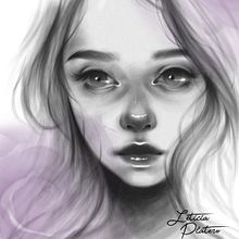 · M e l a n c h o l i e ·. Fine Arts, Sketching, Concept Art, Creativit, Drawing, Portrait Drawing, Realistic Drawing, Traditional illustration, and Digital Illustration project by Leticia Platero Suárez - 01.28.2019