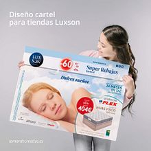 Campaña SUPER REBAJAS para Luxson Beds. Un proyecto de Animación, Dirección de arte, Diseño de carteles y Diseño gráfico de Montse Barcons - 28.01.2019