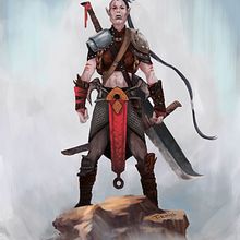 Okamara. Diseño de personaje para concept art. Concept Art, Character Design, and Traditional illustration project by Sandra Tirado Mestre - 01.31.2019
