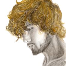 Marlon: lápiz y gouache. Traditional illustration project by Sandra Wind - 01.28.2019