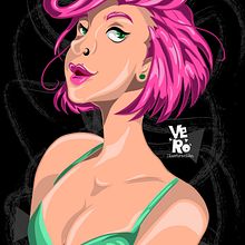 pink is the new black. Sketching, Traditional illustration, Digital Illustration, and Vector Illustration project by Verónica Rodríguez - 01.29.2019