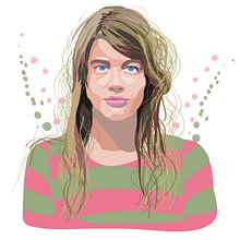 Retratos - FRANÇOISE HARDY. Un progetto di Design editoriale, Graphic design, Illustrazione tradizionale, Illustrazione digitale e Illustrazione vettoriale di Marcelo Espiñeira De Angelis - 29.01.2019