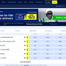 Sports William Hill Responsive Pages. Web Design, and Web Development project by Tommaso Villa - 01.29.2019