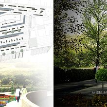 GIARDINO E NUOVO INGRESSO  OSPEDALE S. MARIA ANNUNZIATA . Een project van Architectuur y  3D-modellering van Francesco Schiavone - 29.01.2012