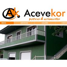Web Acevekor. Un proyecto de Diseño Web de Noelia García - 22.02.2016
