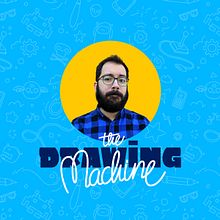 Portfolio Daniel Peña - The Drawing Machine. Br, ing, Identit, Graphic Design, Web Design, Portfolio Development, Lettering, and Web Development project by Daniel Peña Antón - 01.30.2019