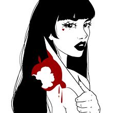 ♡ Hell · Ilustración ♡. Een project van Traditionele illustratie y Digitale illustratie van Núria Moon - 22.01.2019