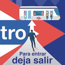 Campaña publicitaria Metro de Madrid. Un progetto di Design di poster  di javier de la calle hernandez - 30.01.2019
