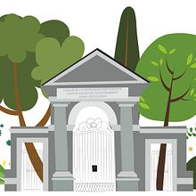 Ilustraciones edificios y fuentes Paseo Del Prado. Un proyecto de Diseño, Ilustración tradicional e Ilustración vectorial de Marta Jiménez - 15.06.2017