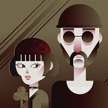 Mi Proyecto del curso: Retrato geométrico minimalista. Projekt z dziedziny Trad, c, jna ilustracja, Ilustracja c, frowa i Grafika wektorowa użytkownika Gabriel Jiménez Soto - 31.01.2019