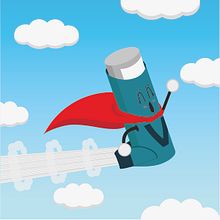 Super Ventolin . Graphic Design, Digital Illustration, and Vector Illustration project by Irene Moya López - 01.31.2019