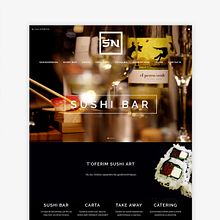 Sushinòmada. Br, ing, Identit, Graphic Design, Web Design, and Logo Design project by Carolina Ontiveros - 06.22.2017