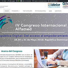 IV Congreso Internacional Alfamed. Web Design project by Enrique Ruiz Prieto - 02.04.2019