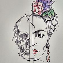Vs. Skull . Menggambar Potret proyek oleh Silvia García Monjas - 02.04.2019