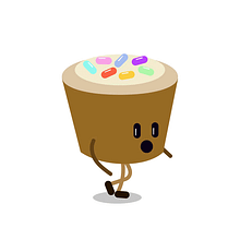walking cupcake  . Un proyecto de Animación 2D, Animación de personajes y Animación de katrina mernagh - 04.02.2019