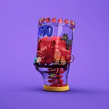 Simpsons fan art - Offf. Un progetto di 3D, Character design e Character design 3D di Jaime Alvarez Sobreviela - 04.02.2019