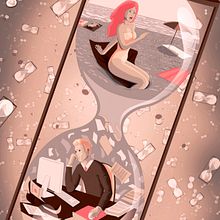 Get back. Traditional illustration, and Digital Illustration project by Alendro Estudio - 10.01.2011