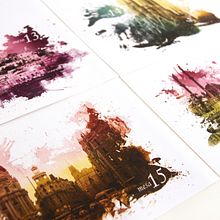 Tarjetas para evento. Design project by Alendro Estudio - 12.01.2013