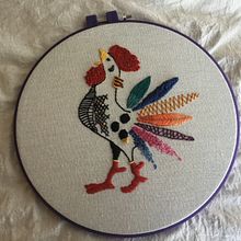 Mi Proyecto del curso: Técnicas de bordado: ilustrando con hilo y aguja. Embroider project by Tania Rosas - 02.05.2019