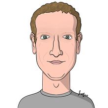 Mark Zuckerberg. Drawing, Portrait Drawing, Traditional illustration, and Digital Illustration project by Sergio Martínez - 02.05.2019