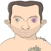 Terry Donovan (Eddie Marsan). Drawing, Portrait Drawing, Traditional illustration, and Digital Illustration project by Sergio Martínez - 01.23.2019