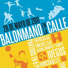 Fiesta del Balonmano 2011. Design, Traditional illustration, and Digital Illustration project by Alendro Estudio - 05.01.2011